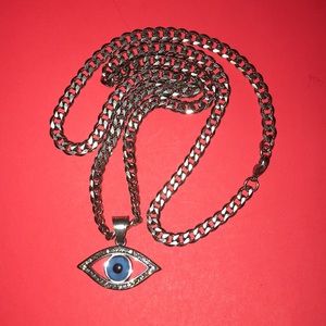 Stainless steel chain and eye charm